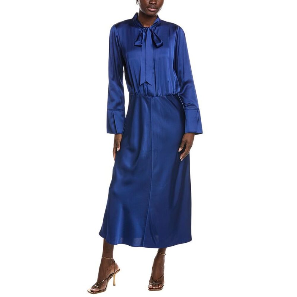 Marc Cain Womens  Solid Maxi Dress, Blue